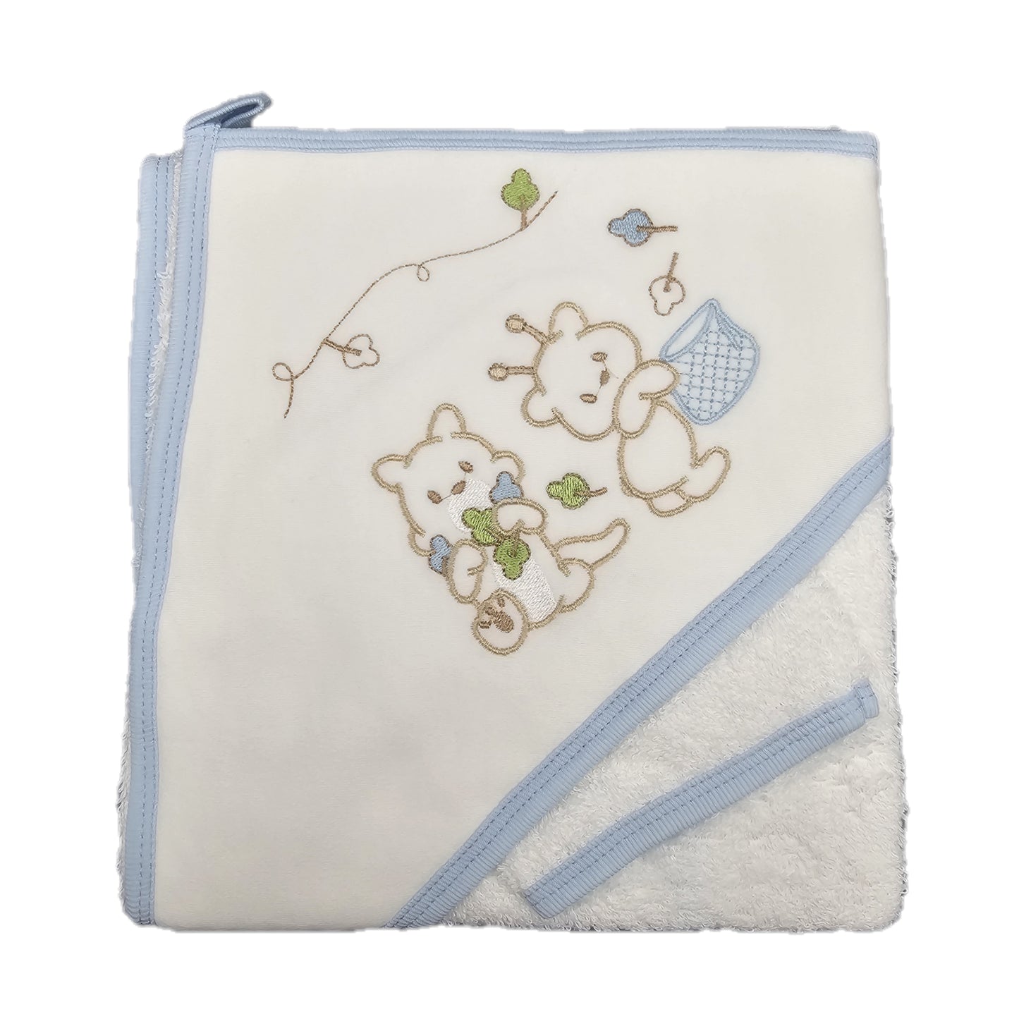 Baby Badetuch Kapuzenbadetuch 80x80 cm 3 Teile