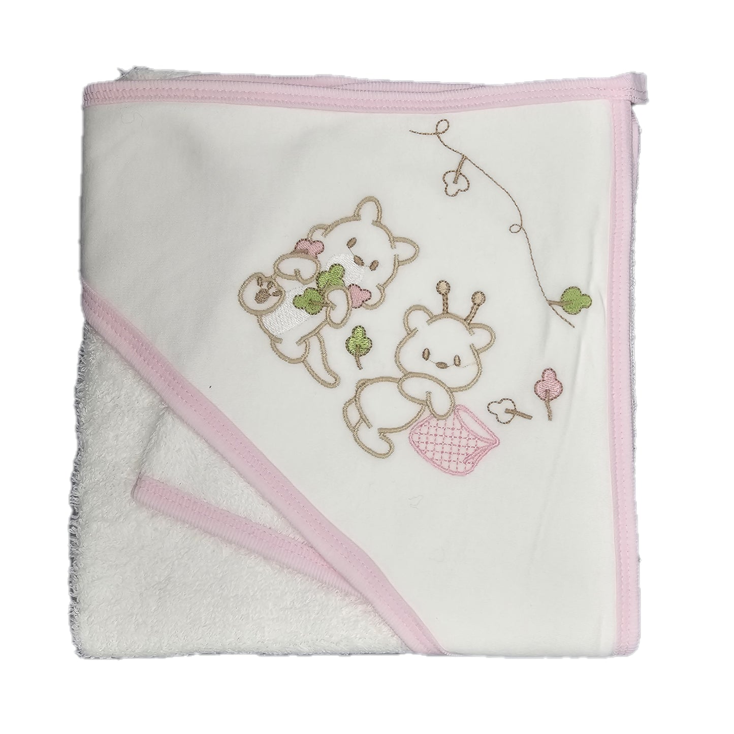 Baby Badetuch Kapuzenbadetuch 80x80 cm 3 Teile