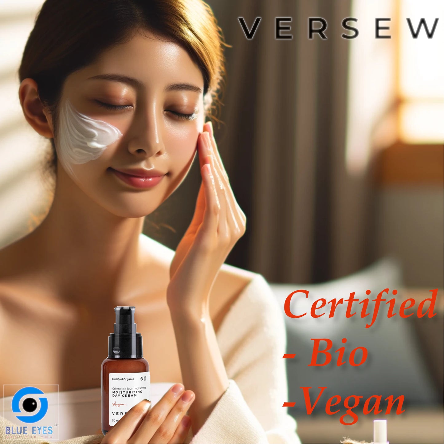 Versew Bio Vegan feuchtigkeitsspendende Gesichtcreme