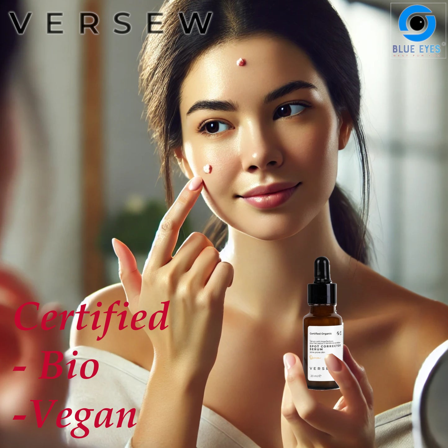 Versew Bio Vegan dunklen Fleck und Akne-Behandlung Serum