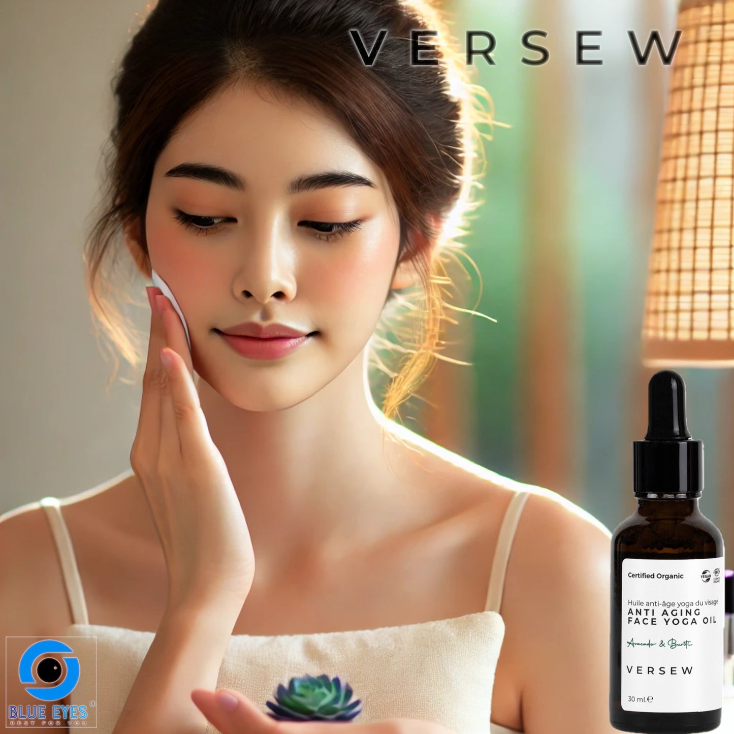 Versew Bio Vegan Anti-Aging Gesichts Yoga Massageöl (30 ml)
