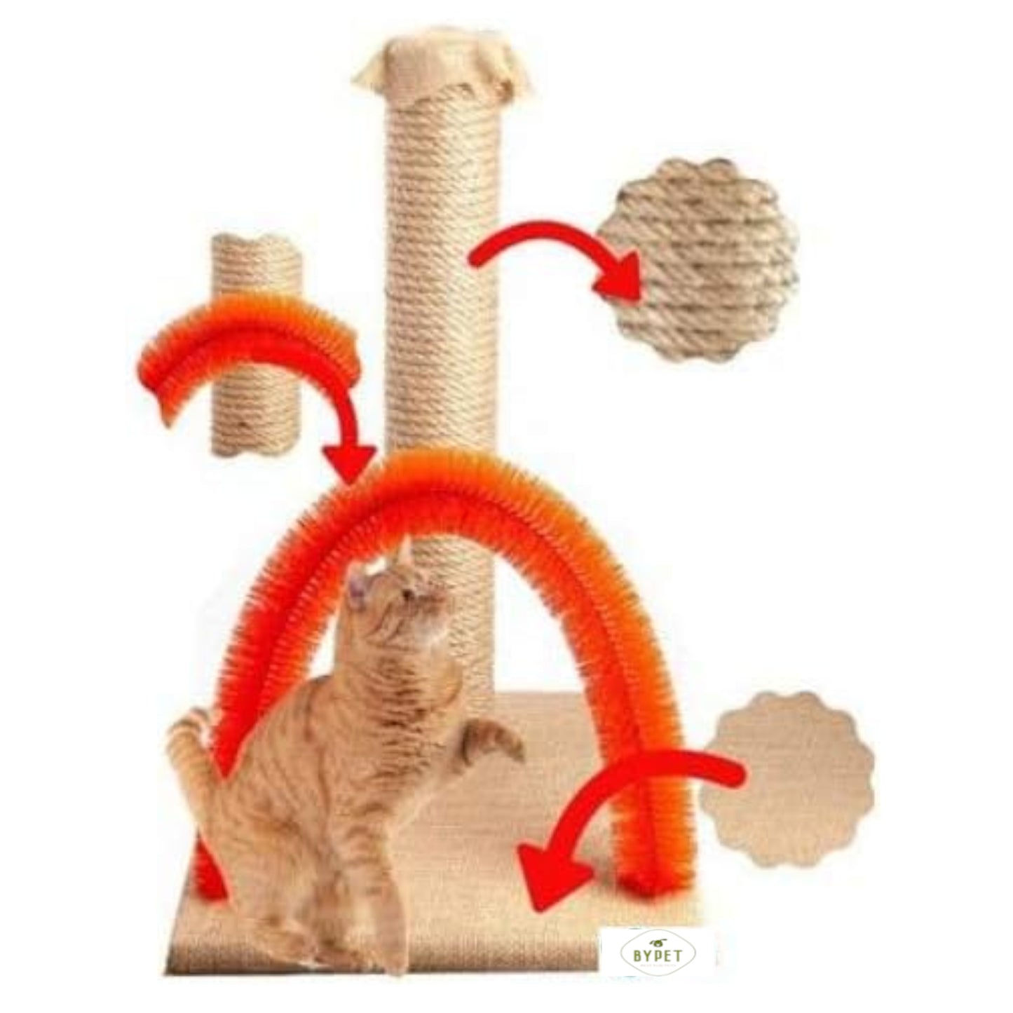 BYPET Katzen Juckreiz- und Kratzbrett