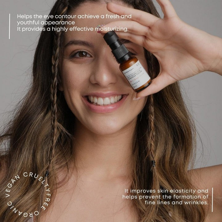 Versew Bio Vegan Anti-Aging Augencreme gegen Falten Augenringe (15ml)