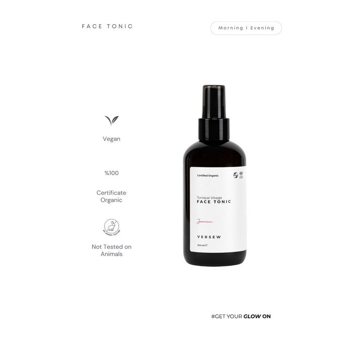 Versew Bio Vegan Gesicht Tonic Face Tonic Cleanser Reinigungstonic und Gesichtswasser (200 ml)