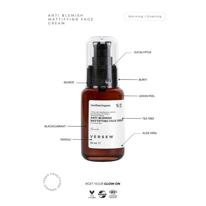 Versew Bio Vegan Anti-Blemish Gesichtscreme (50 ml)