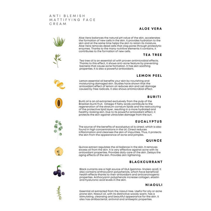 Versew Bio Vegan Anti-Blemish Gesichtscreme (50 ml)