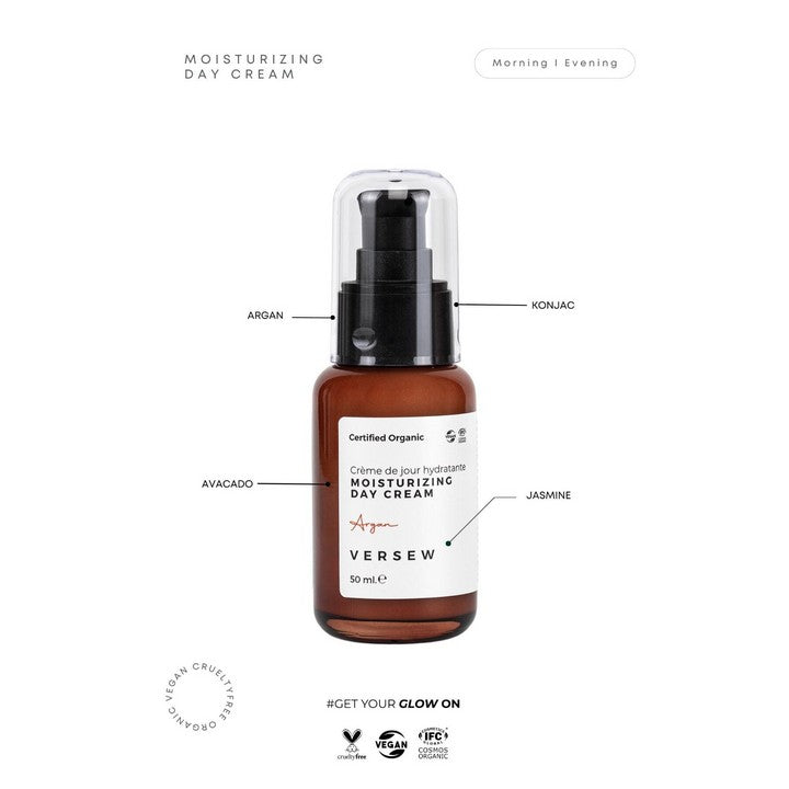 Versew Bio Vegan feuchtigkeitsspendende Gesichtcreme
