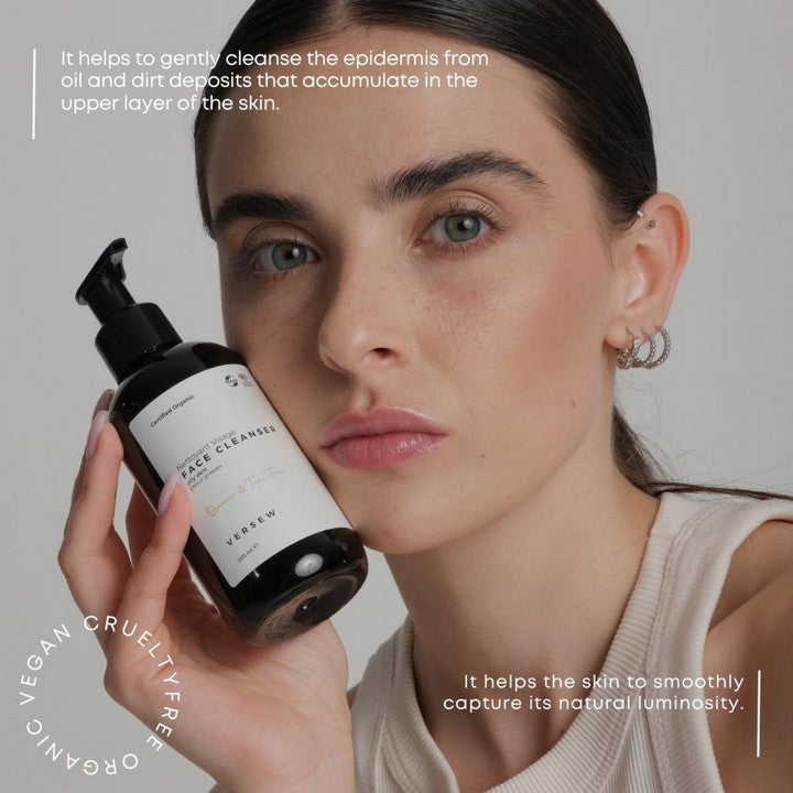 Versew Bio Vegan Reinigendes und revitalisierendes Gesichtsreinigungsgel