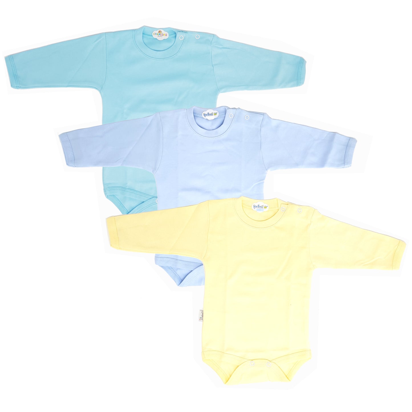 Baby und Kinder langarm Babybody für Jungen und Mädchen, 3er Teile