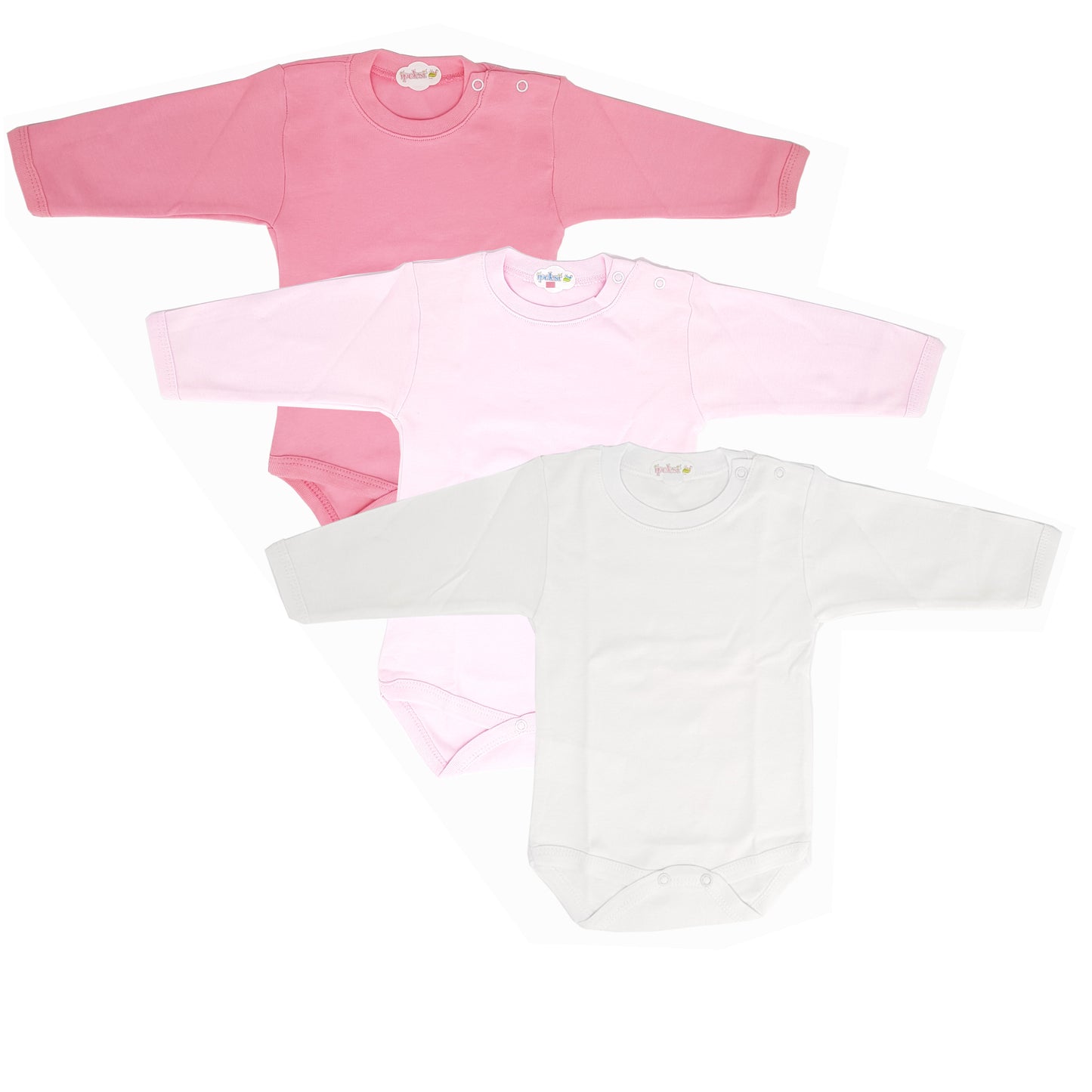 Baby und Kinder langarm Babybody für Jungen und Mädchen, 3er Teile