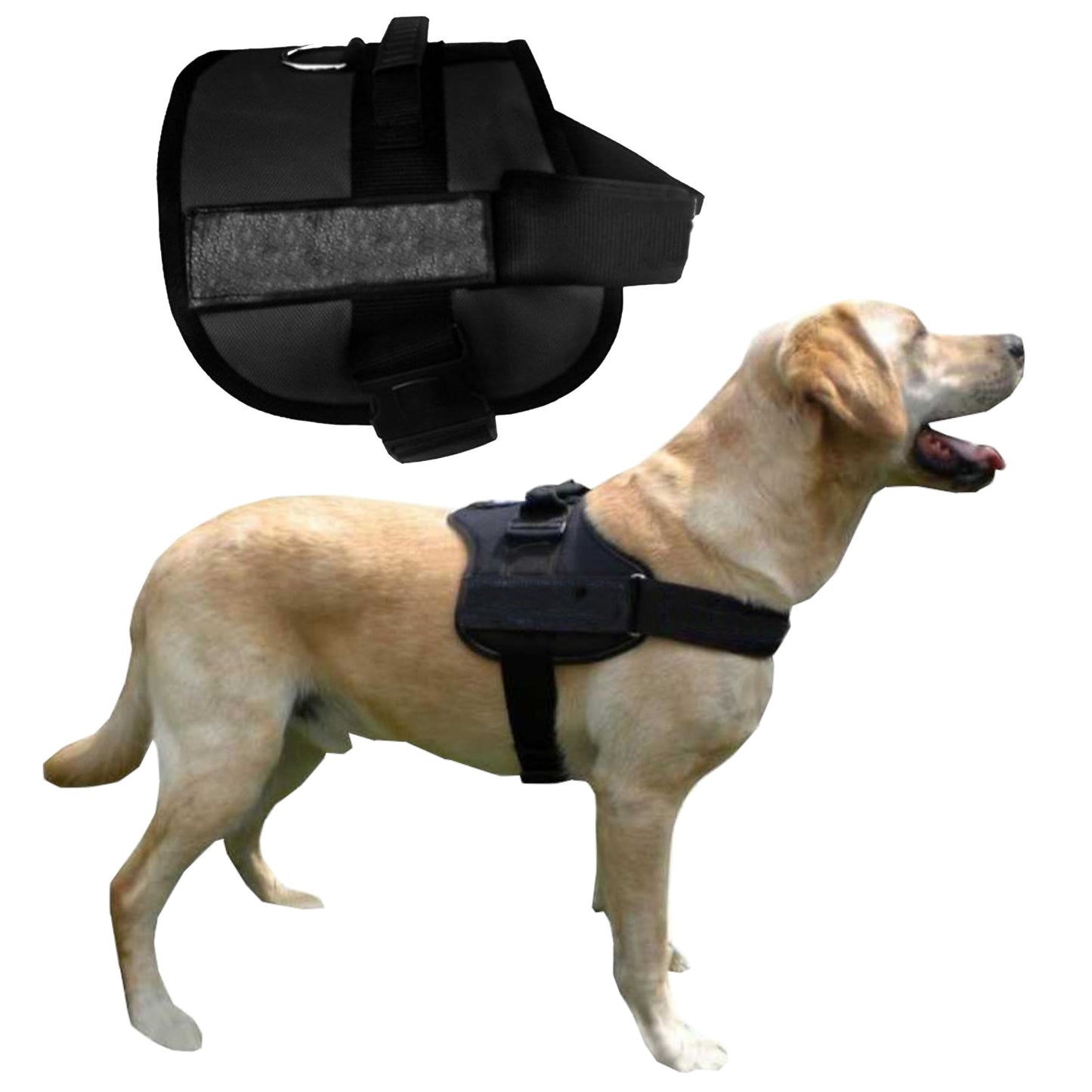 K9 Hundegeschirr für Große Hunde (Schwarz, XL)