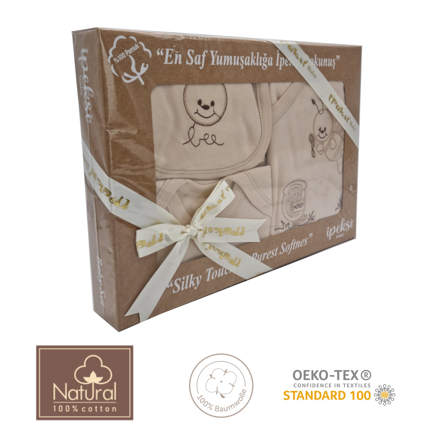 Neugeborenen Baby Set Geschenkset für Babys 0-4 Monate, 14 Teilig, mit Geschenketikett
