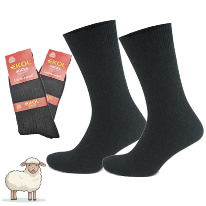 2 Paar Schafwolle Wintersocken, Socken für Kinder, Frauen und Herren