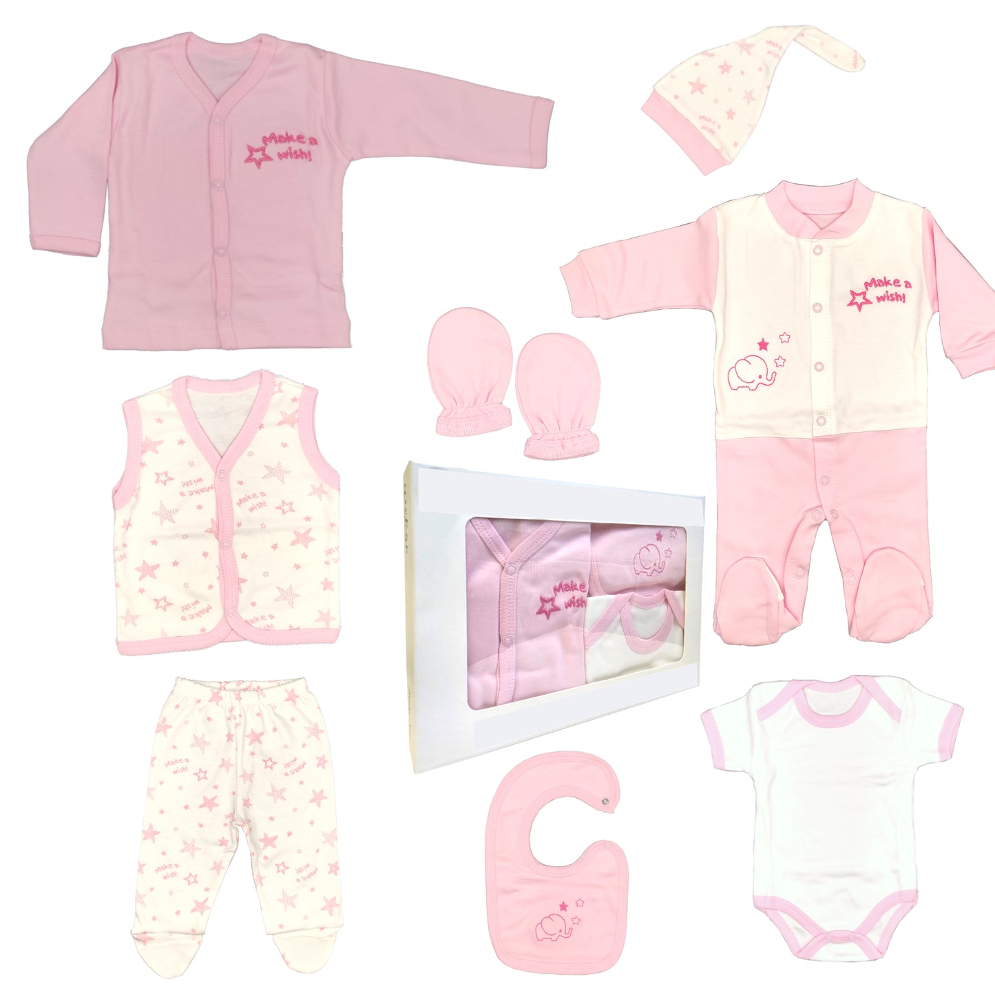 Neugeborenen Baby Unisex Geschenk Set für Babys 0-4 Monate, 8 teilig