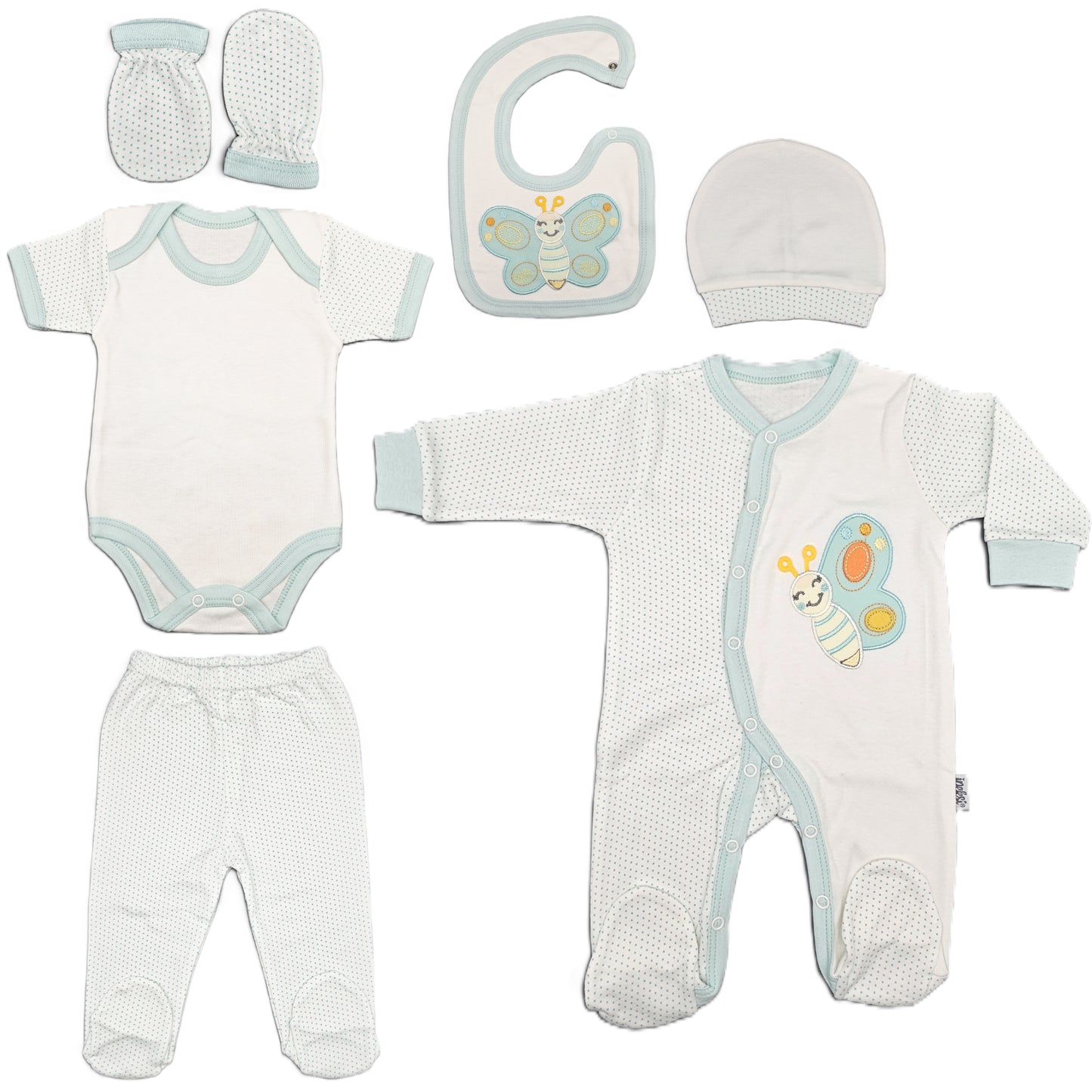 Neugeborenen Baby Geschenk Set für Babys für 0-4 Monate 6 teilig