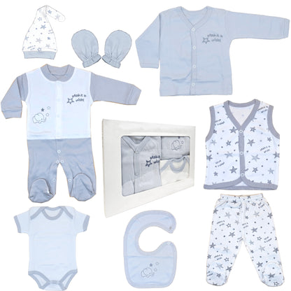 Neugeborenen Baby Unisex Geschenk Set für Babys 0-4 Monate, 8 teilig