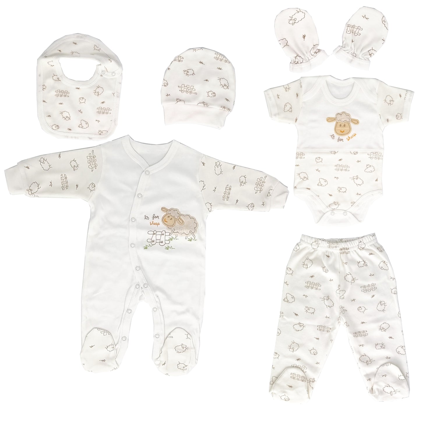 Neugeborenen Baby Geschenk Set für Babys für 0-4 Monate 6 teilig