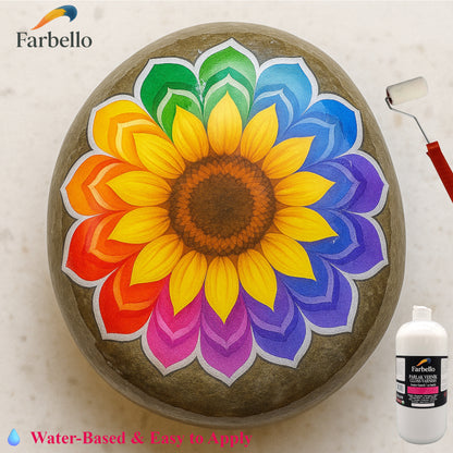 Farbello Glanzlack auf Wasserbasis – Acryl Klarlack für Papier Holz Leinwand & Basteln