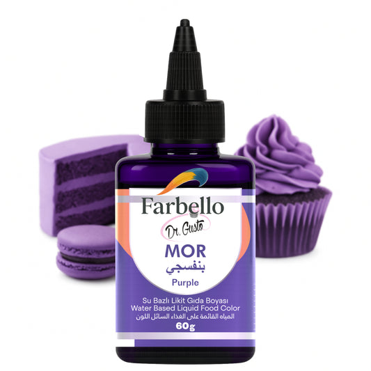 Dr. Gusto Flüssige Lebensmittelfarbe 115 g – Wasserbasierte essbare Farbe für Kuchen, Cremes, Getränke & Desserts