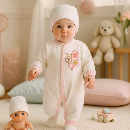 Neugeborenen Baby Geschenk Set für Babys für 0-4 Monate 6 teilig