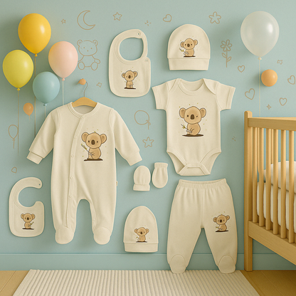 Neugeborenen Baby Geschenk Set für Babys für 0-4 Monate 6 teilig
