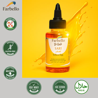 Dr. Gusto Flüssige Lebensmittelfarbe 115 g – Wasserbasierte essbare Farbe für Kuchen, Cremes, Getränke & Desserts