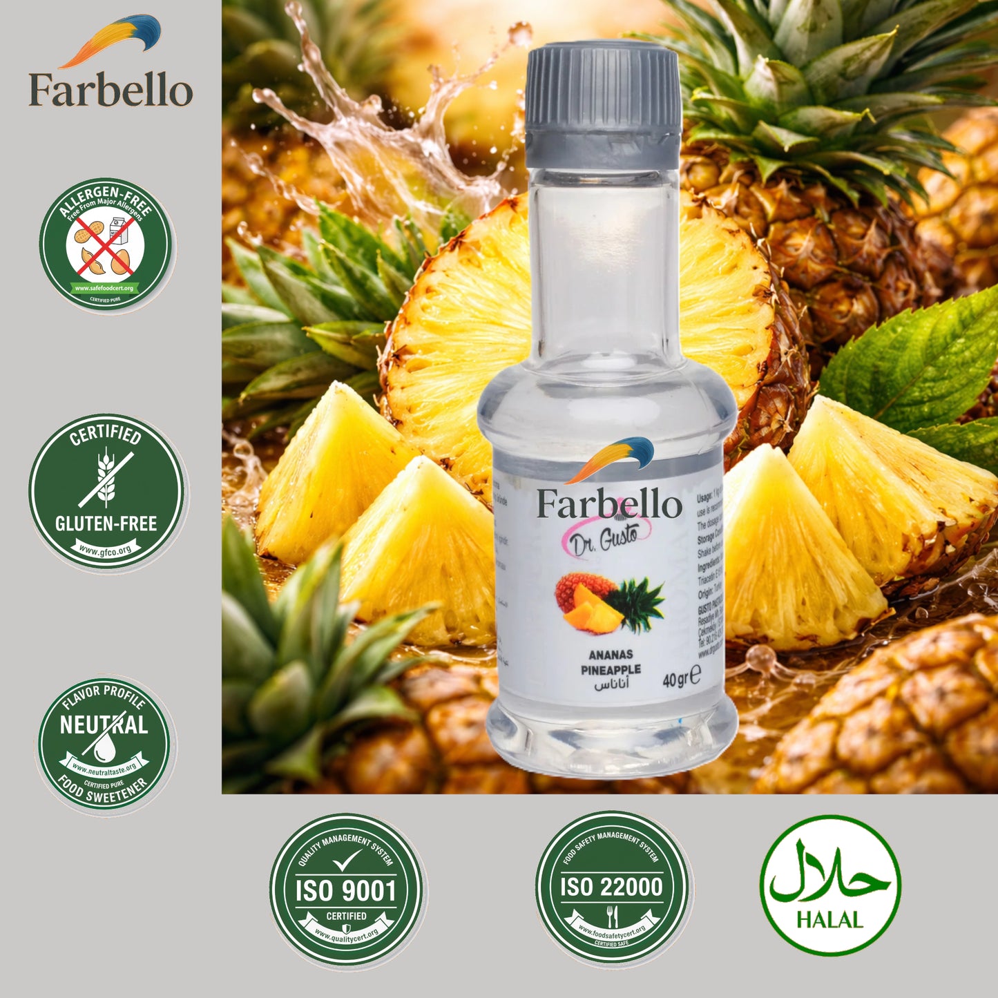 Dr. Gusto Lebensmittelaroma 40 ml – Hochkonzentriertes Flüssigaroma in 8 Sorten