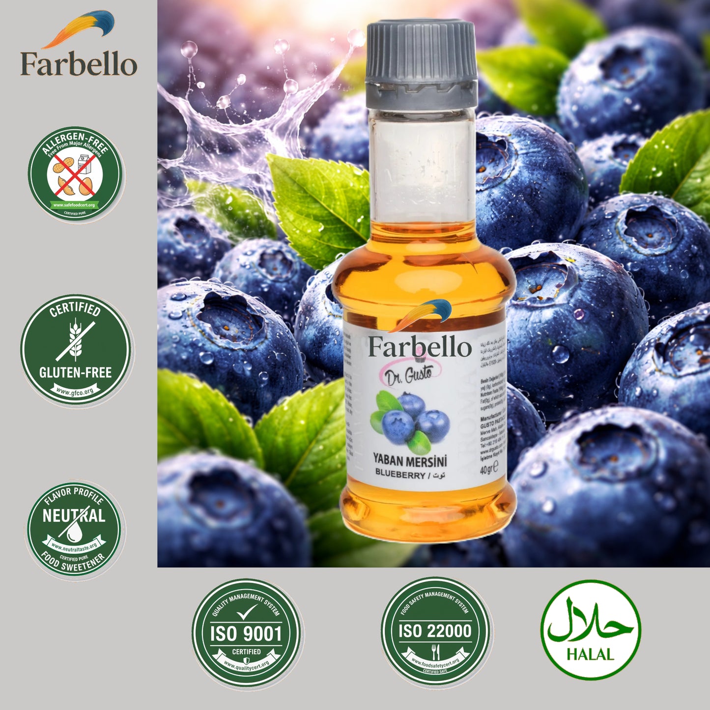 Dr. Gusto Lebensmittelaroma 40 ml – Hochkonzentriertes Flüssigaroma in 8 Sorten