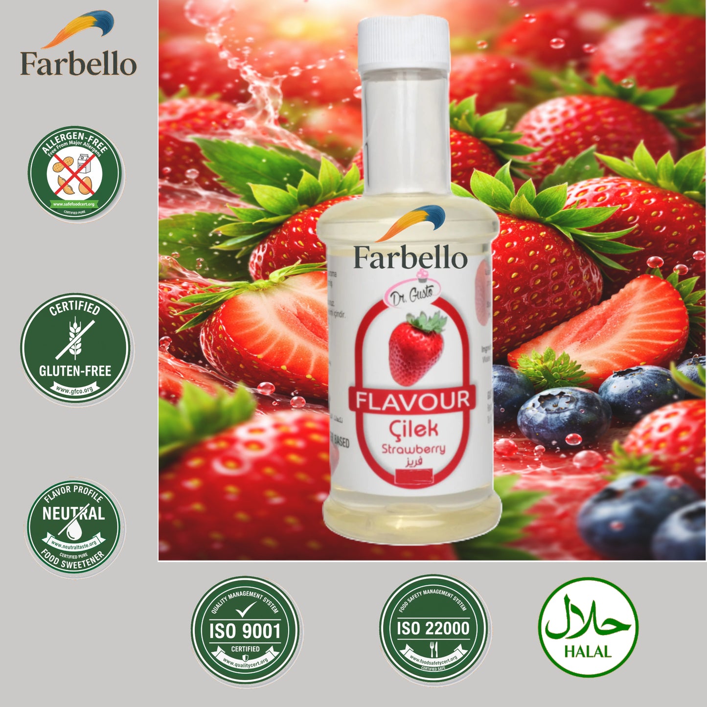 Dr. Gusto Lebensmittelaroma 40 ml – Hochkonzentriertes Flüssigaroma in 8 Sorten
