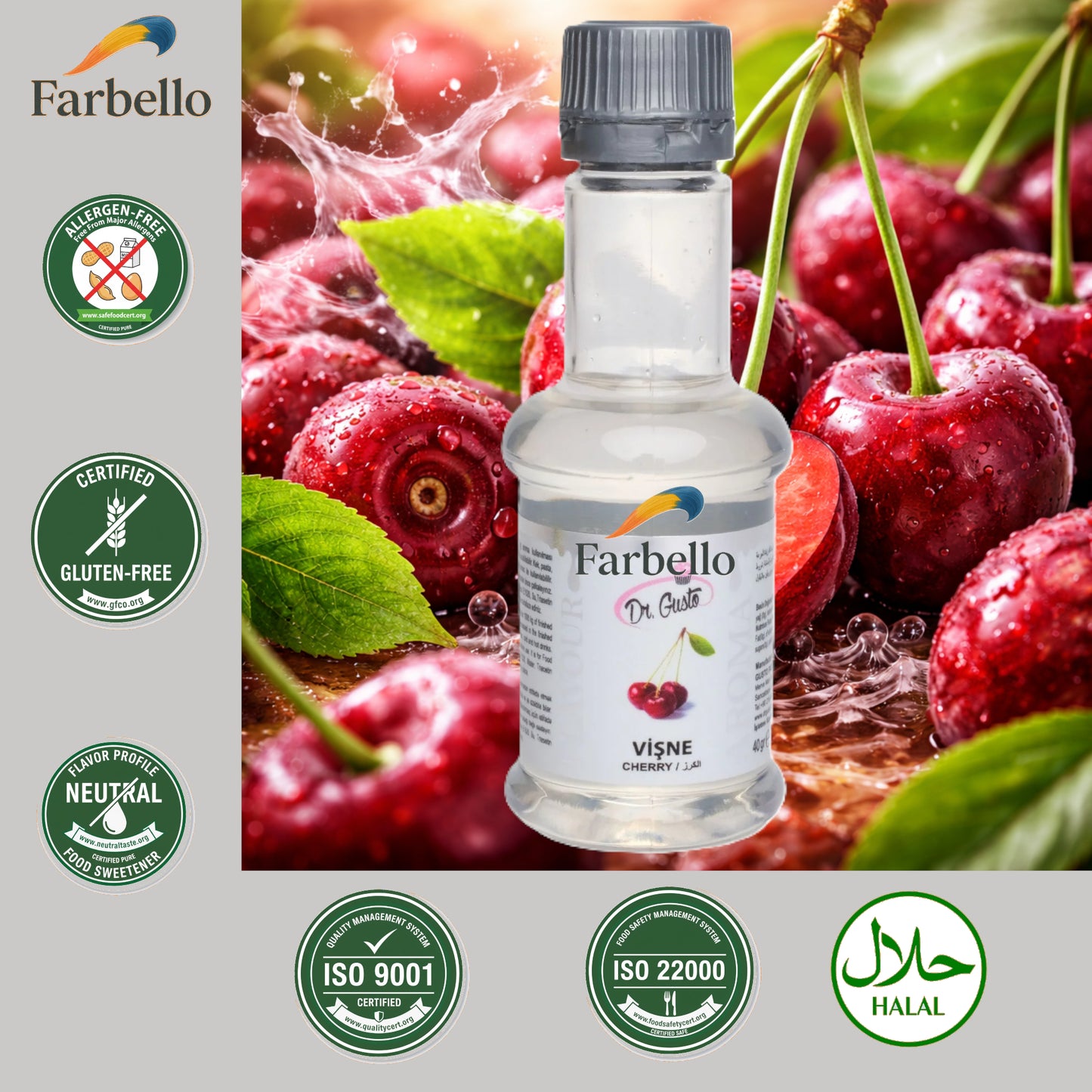 Dr. Gusto Lebensmittelaroma 40 ml – Hochkonzentriertes Flüssigaroma in 8 Sorten