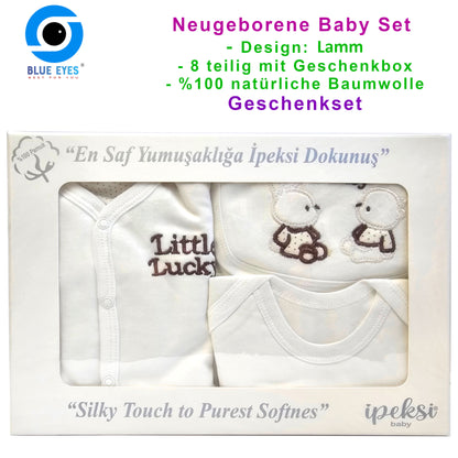 Neugeborenen Baby Unisex Geschenk Set für Babys 0-4 Monate, 8 teilig