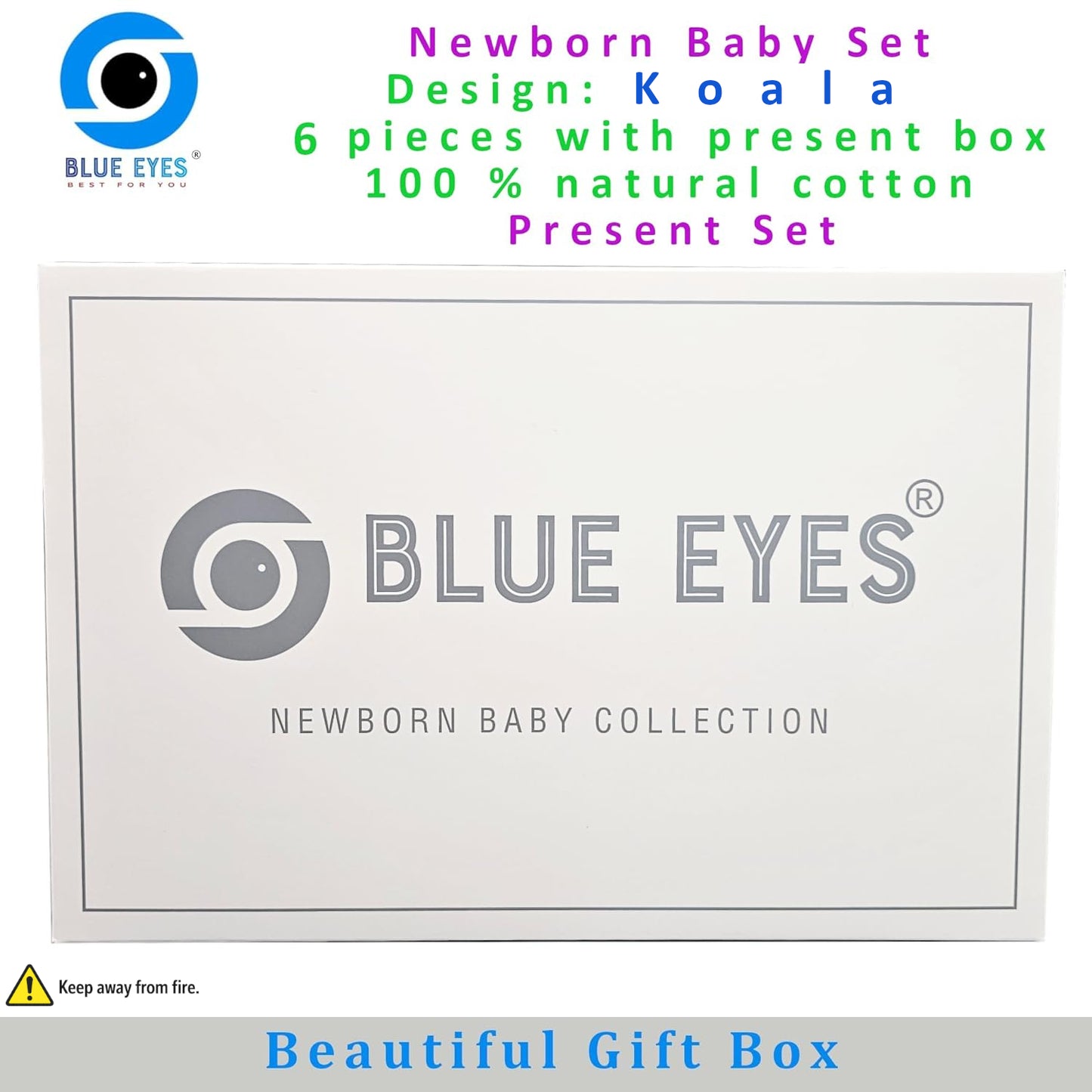 Neugeborenen Baby Geschenk Set für Babys für 0-4 Monate 6 teilig
