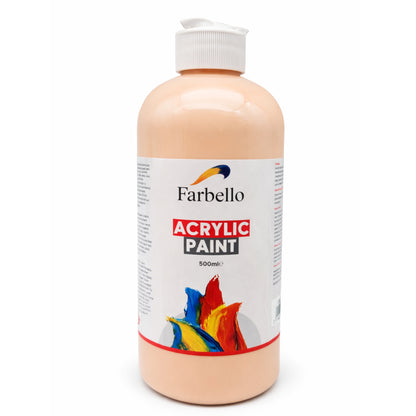 Farbello Acrylfarbe 500 ml – Hochpigmentierte Künstlerfarbe für Leinwand, Holz, Stein & mehr