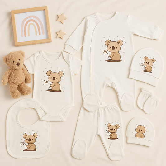 Neugeborenen Baby Geschenk Set für Babys für 0-4 Monate 6 teilig
