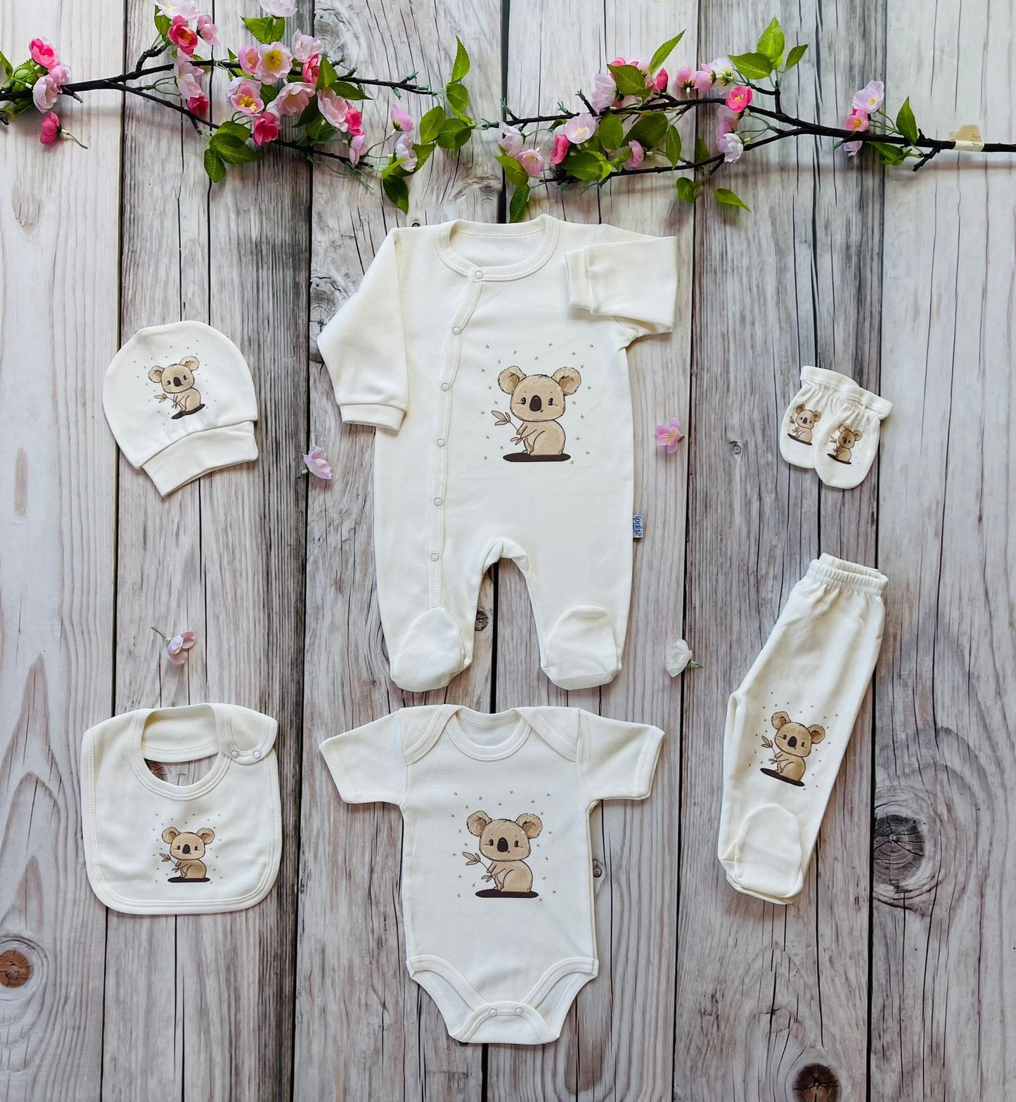 Neugeborenen Baby Geschenk Set für Babys für 0-4 Monate 6 teilig