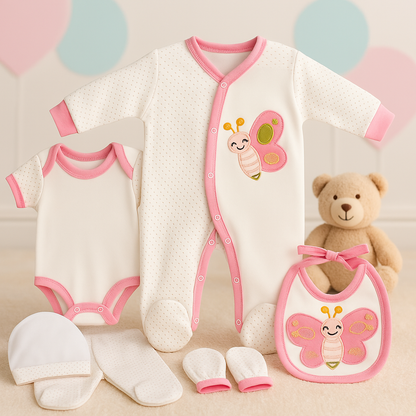 Neugeborenen Baby Geschenk Set für Babys für 0-4 Monate 6 teilig