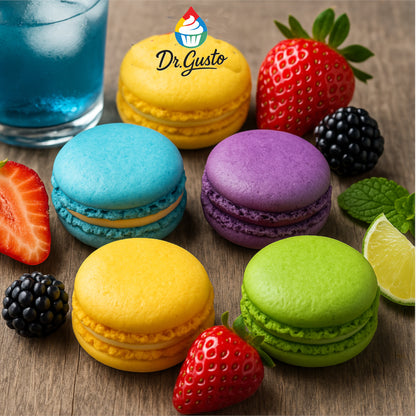 Dr. Gusto Natürliche Flüssige Lebensmittelfarbe – 5 x 35 g Set für Kuchen, Desserts, Cremes & Getränke