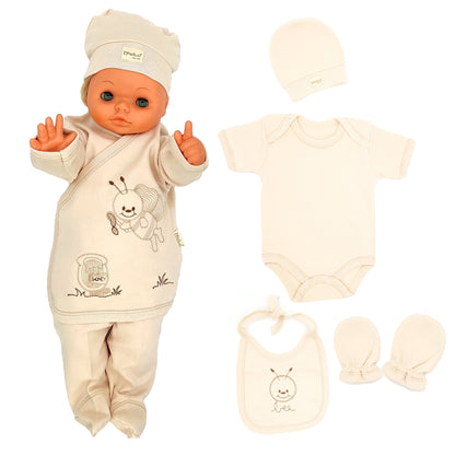 Neugeborenen Baby Geschenk Set für Babys für 0-4 Monate 6 teilig