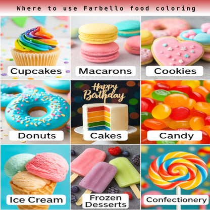 Dr. Gusto Fettlösliche Lebensmittelfarbe – 8 Farben auf Ölbasis für Schokolade, Buttercreme & Fondant