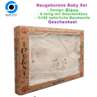 Neugeborenen Baby Geschenk Set für Babys für 0-4 Monate 6 teilig