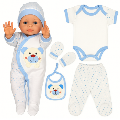 Neugeborenen Baby Geschenk Set für Babys für 0-4 Monate 6 teilig