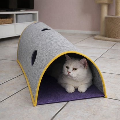 BYPET Tunnel für Katzen, Katzentunnel für Spielen/ Schlafen im Innenbereich