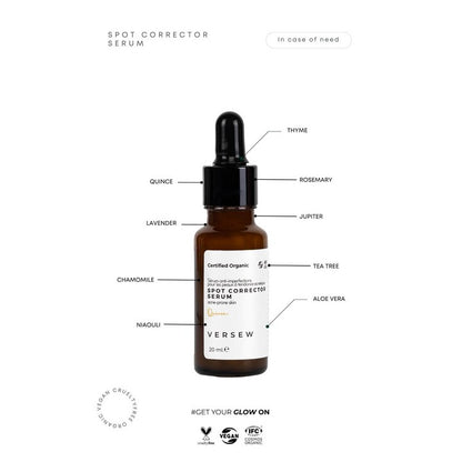 Versew Bio Vegan dunklen Fleck und Akne-Behandlung Serum