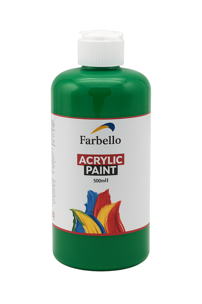 Farbello Acrylfarbe 500 ml – Hochpigmentierte Künstlerfarbe für Leinwand, Holz, Stein & mehr