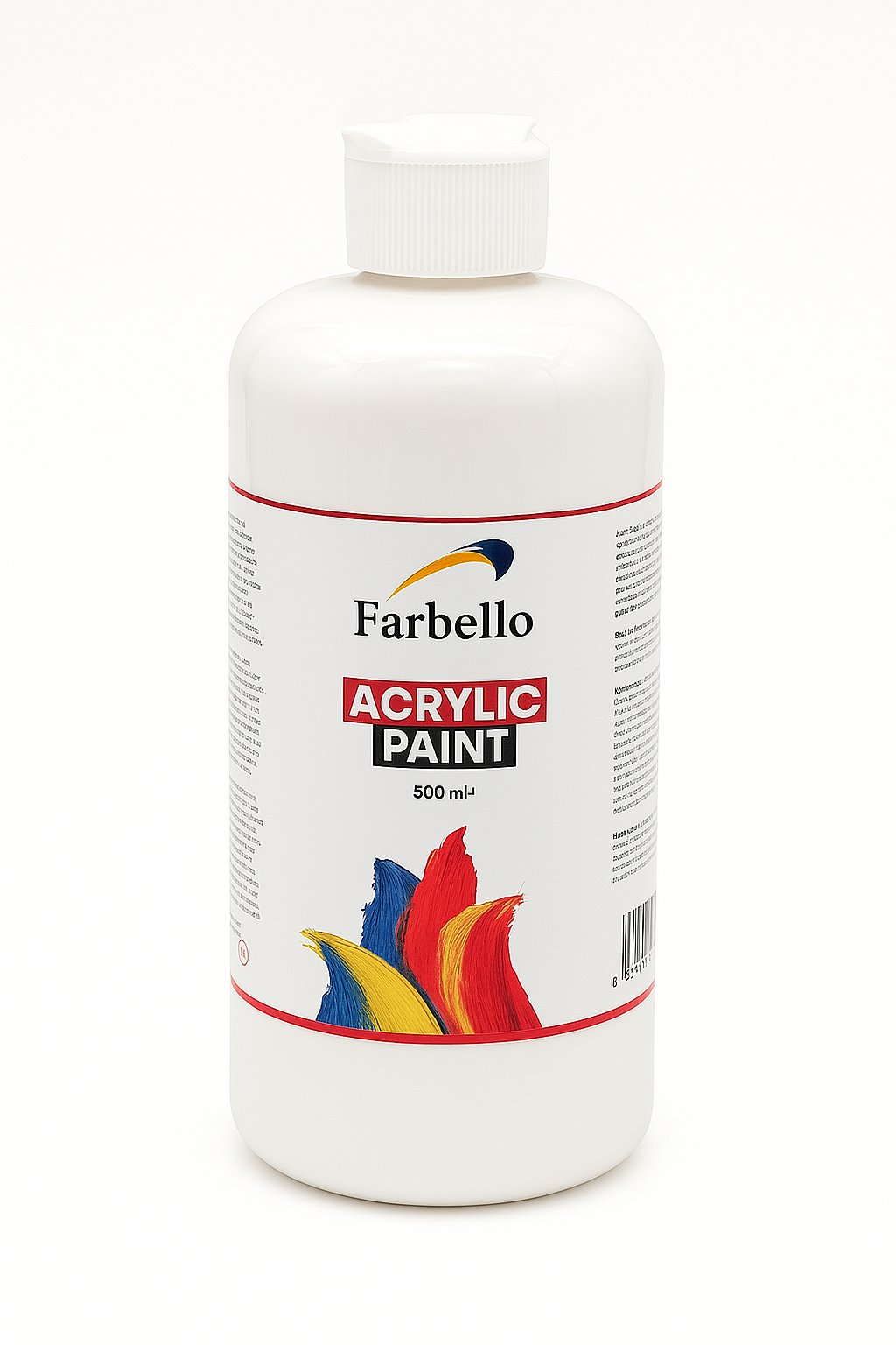 Farbello Acrylfarbe 500 ml – Hochpigmentierte Künstlerfarbe für Leinwand, Holz, Stein & mehr