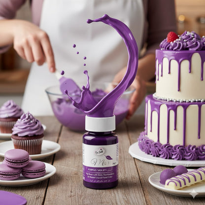 Dr. Gusto Fettlösliche Lebensmittelfarbe – 8 Farben auf Ölbasis für Schokolade, Buttercreme & Fondant