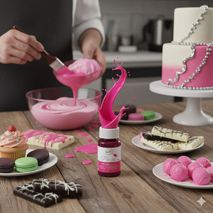 Dr. Gusto Fettlösliche Lebensmittelfarbe – 8 Farben auf Ölbasis für Schokolade, Buttercreme & Fondant