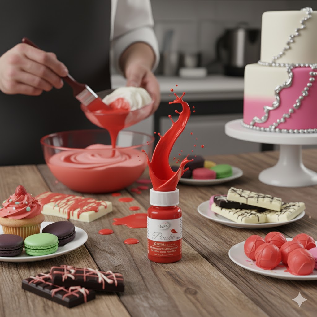 Dr. Gusto Fettlösliche Lebensmittelfarbe – 8 Farben auf Ölbasis für Schokolade, Buttercreme & Fondant