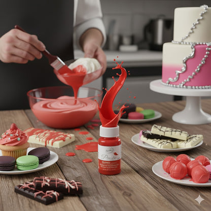Dr. Gusto Fettlösliche Lebensmittelfarbe – 8 Farben auf Ölbasis für Schokolade, Buttercreme & Fondant