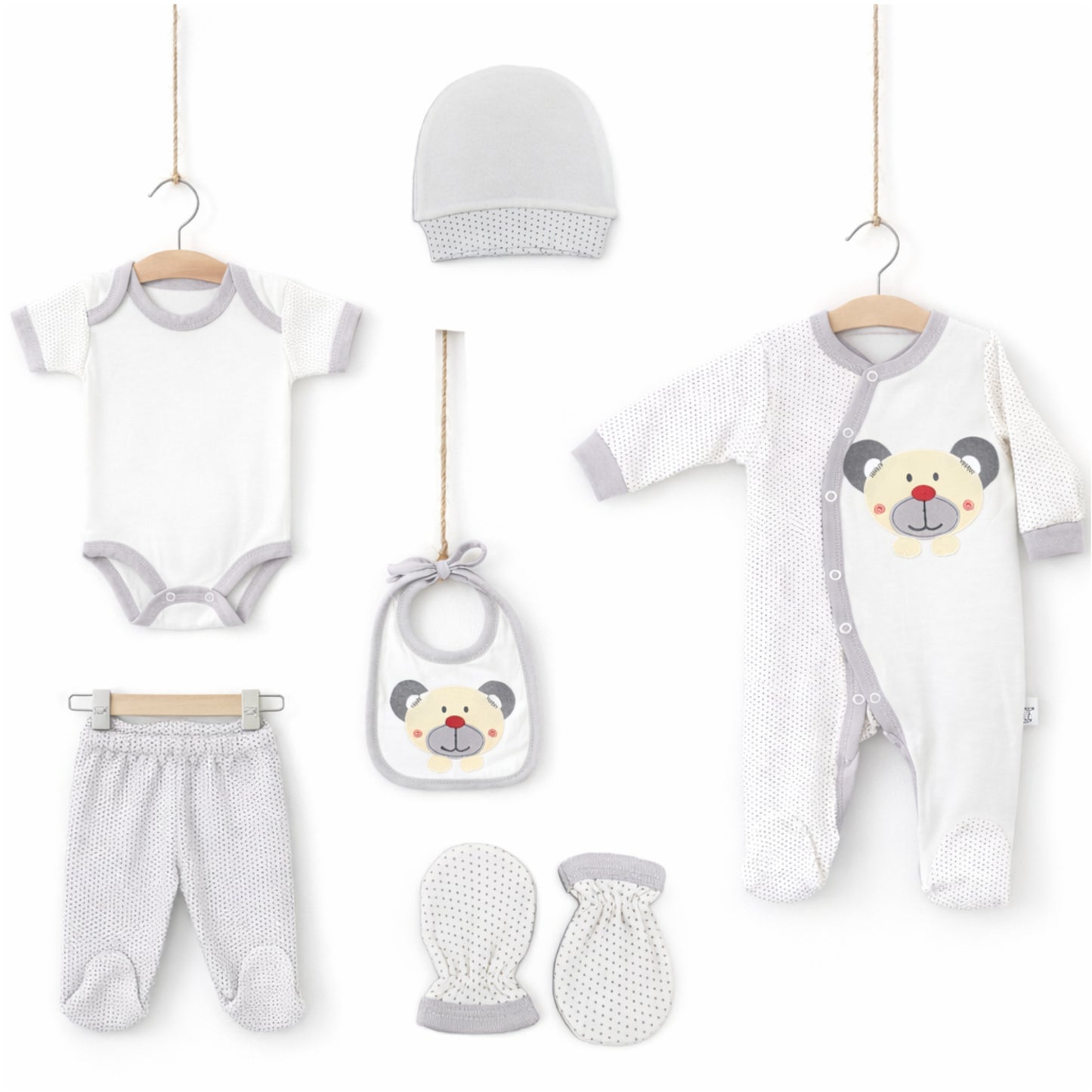 Neugeborenen Baby Geschenk Set für Babys für 0-4 Monate 6 teilig